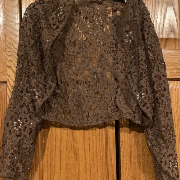 Elegant Size 14 brown Jovani dress - Picture 3 of 5